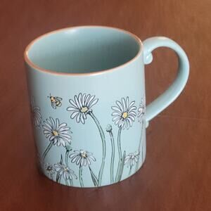 Spectrum Designz Blue Daisy Bee Field 21 Oz Coffee Tea Mug